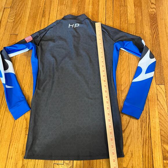 Podium Wear Shirt Adult Medium Base Layer Quarter Zip Ski Nordic Long Sleeve - Picture 6 of 7